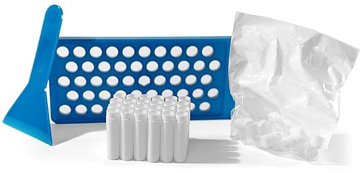 DIY Lip Balm Making Kit with Filling Tray, Spatula, and 24 White Lip Balm Tubes with Caps (0.15 oz each) - Make Your Own Lip Balm Set for Crafters or Professionals by SKS Bottle and Packaging, Inc.-Velvo Beauty