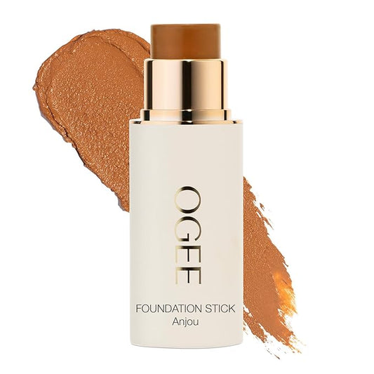 Ogee Sculpted Complexion Foundation Stick (Anjou 11.5N - Deep Beige, Golden Undertones) Full Coverage Foundation Makeup - Instantly Balance & Even Complexion - 70% Organic Ingredients-Velvo Beauty