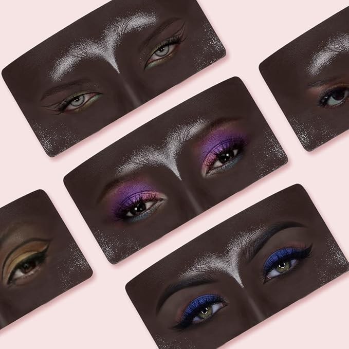 Makeup Mannequin Face, 3D Silicone Makeup Practice Face/Makeup Mannequin Face, Come with Makeup Brush, Makeup Removal, Cleanser&a Velour Bag, for Professional Makeup Artists/Beginners-Velvo Beauty