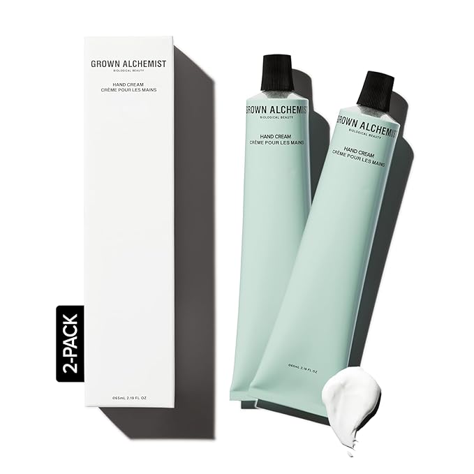 Grown Alchemist Purifying Hand Cream DUO - Tea Tree Extract, Cedarwood. Non-Greasy Moisturizer that Soothes and Softens Hands (2x65ml each)-Velvo Beauty
