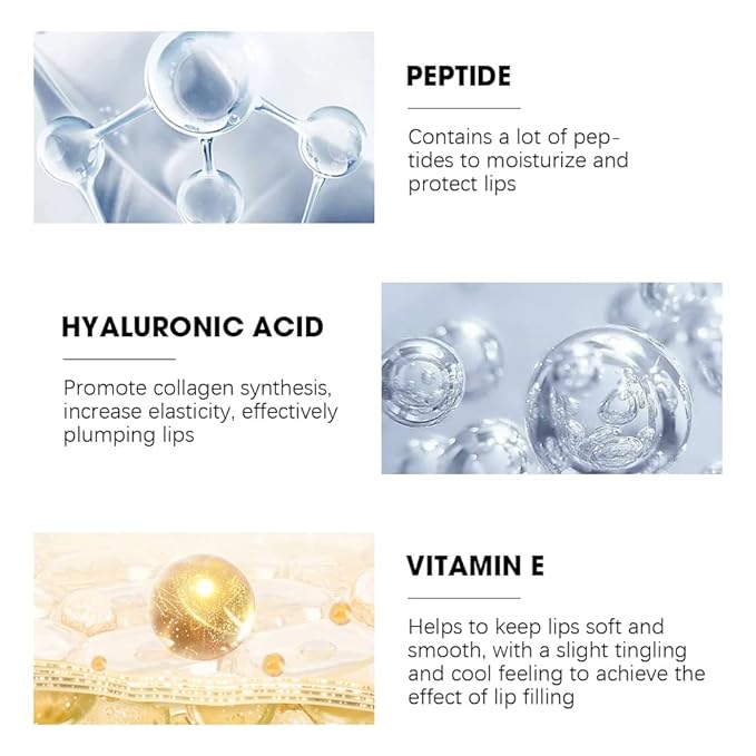 ibcccndc Lip Plumper gloss,Natural Lip Plumper,High Shine Lip Plumper,Lip Enhancer for Fuller,Sexy Lip Gloss,Shiny Lip Gloss For Girls and Women (3)-Velvo Beauty