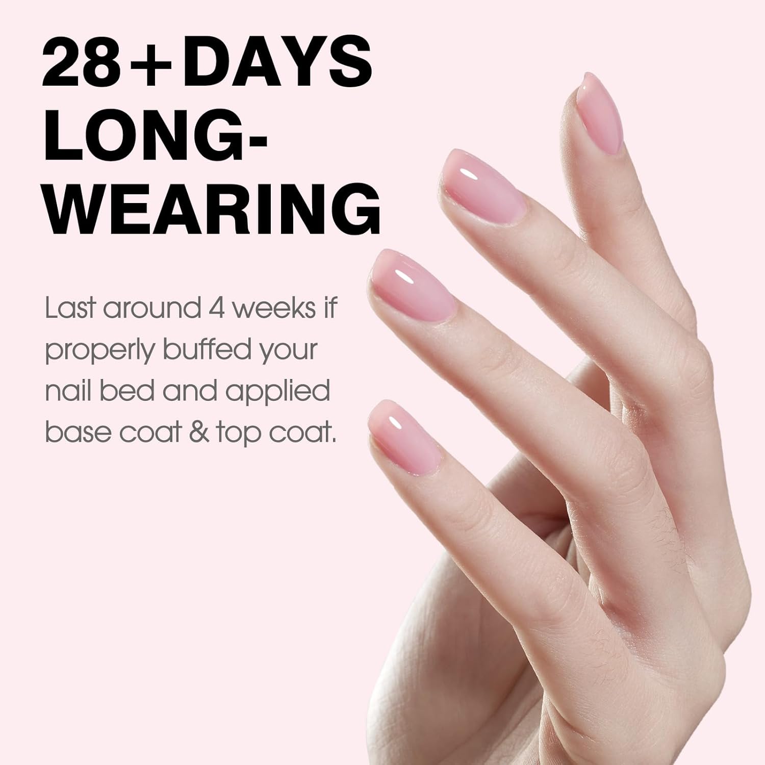 CANNI Soft Pink Jelly Gel Polish – 9ML Translucent Sheer Nude Soak-Off UV/LED Gel Nail Polish for DIY Manicure or Salon Use-Velvo Beauty