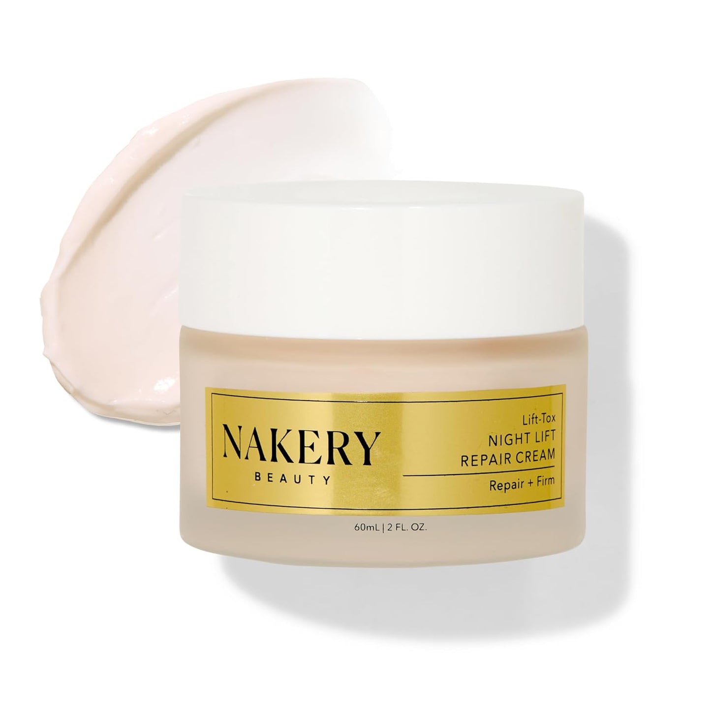Nakery Lift-Tox Night Cream for Women - Overnight Anti Wrinkle Face Cream for Firmer & Smoother Complexion - Hydrating Night Cream for Women with Crepey Skin - Rich Night Face Cream for Mature Skin-Velvo Beauty