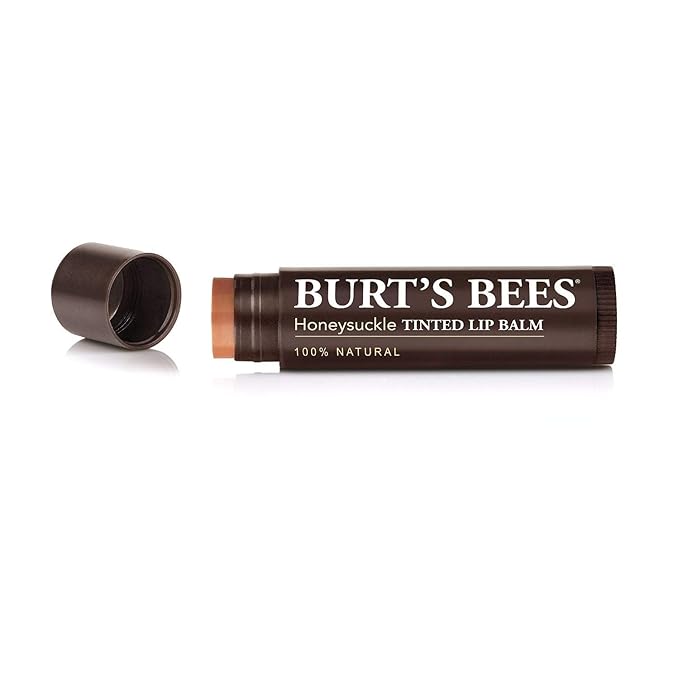 Burts Bees Tinted Lip Balm, Honeysuckle, 0.15 Ounce (3 Pack)-Velvo Beauty