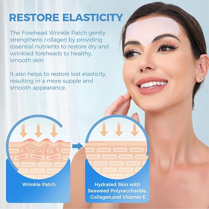 Okela Forehead Wrinkle Patches Overnight 20 pcs with Collagen, Anti Wrinkle Patches, Forehead Wrinkles Beauty Treatment-Velvo Beauty