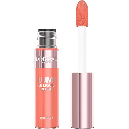 L'Oreal Paris True Match Lumi Le Liquid Blush, Intense Lightweight Blush Formula With Liquid Pigments, Dewy Rich Coral, 0.33 Fl Oz-Velvo Beauty