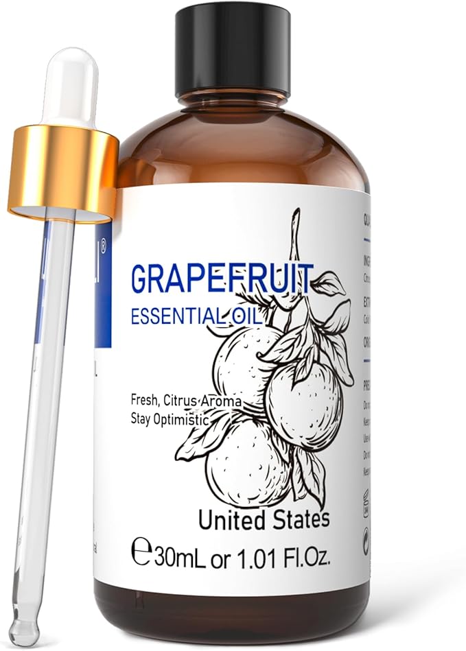HIQILI 30 ml Grapefruit Essential Oil, for Diffuser, Skin Care,100% Pure and Natural - 1 Fl Oz-Velvo Beauty