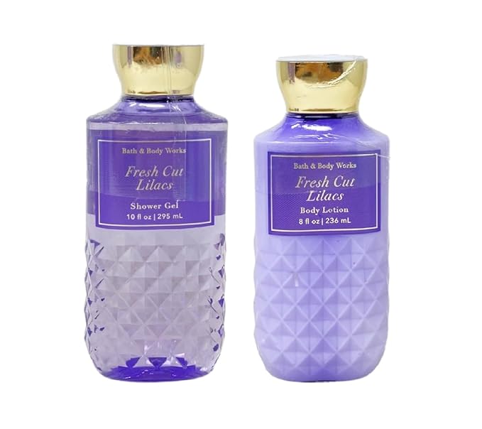 Bath & Body Works Fresh Cut Lilacs Duo Set - Shower Gel and Body Lotion.-Velvo Beauty