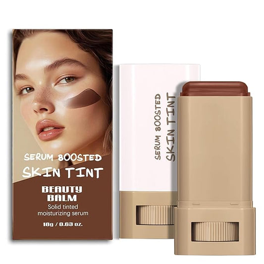 Beauty Balm Serum Boosted Skin Tint – Hydrating Tinted Moisturizer, Lightweight Solid Tinted Foundation Stick for Flawless, Sheer to Medium Coverage, Radiant & Dewy Finish, All-Day Wear (1#, 1)-Velvo Beauty