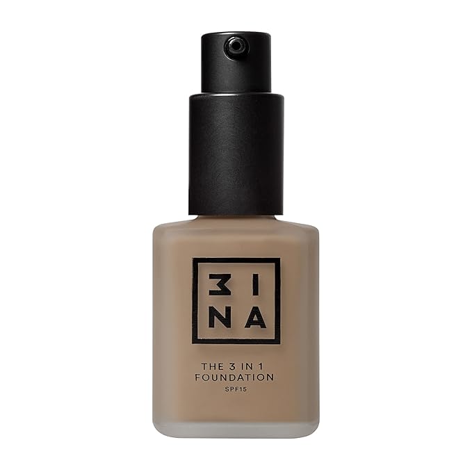 3INA The 3-In-1 Foundation 215 - Vegan Formula - Combination Of Primer, Concealer And Foundation - Medium Coverage - Natural Finish - Perfect For Covering Lines And Blemishes - Long Lasting - 1.01 Oz-Velvo Beauty