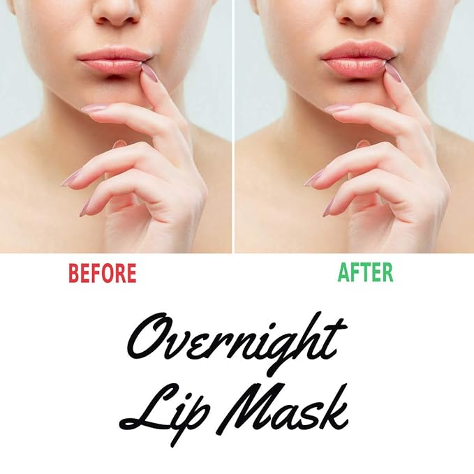 Green Tea Matcha Lip Sleeping Mask Overnight with Applicator, Dry Lips Treatment with Coconut Oil, Vitamin E, Fig Extract, Orchid, and Shea Butter, Moisturizer for Dry, Chapped, Cracked Lips-Velvo Beauty