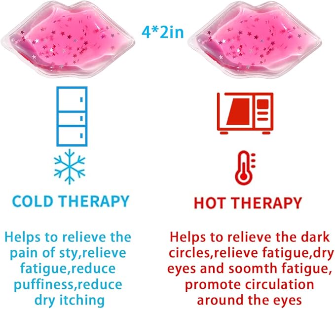 Eye Pad, Gel Eye Pad, Cooling Eye Pads, Gel Eye Mask,Gel Ice Pack, Cooling Ice Eye Masks, Hot Cold Eye Mask, Eye Ice Pack, Gel Eye Mask for Puffy Eyes, Migraine, Puffiness (10 pcs)-Velvo Beauty