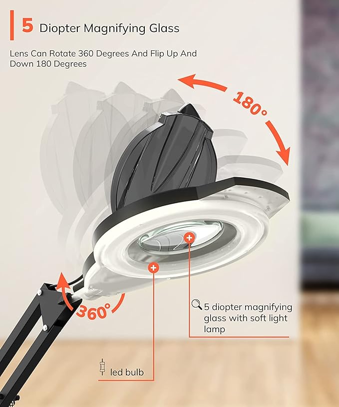 TASALON 2-in-1 Professional Facial Steamer, Hot Ozone Face Steamer for Facial with 5X Magnifying Lamp, Esthetician Steamer for Salon Beauty and Spa Shop, Skin Care Equipment with New Upgrade Wheels-Velvo Beauty