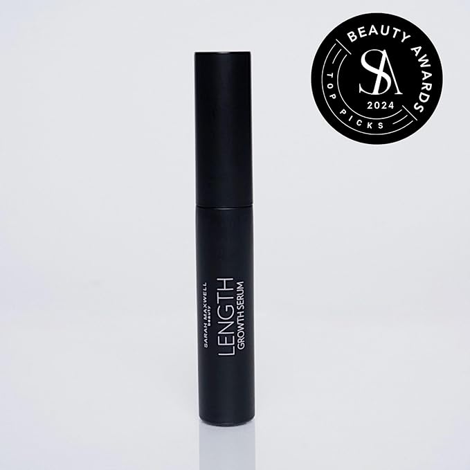 Sarah Maxwell Beauty - LENGTH Growth Serum for Eyelash & Brow Boost, Vegan, Paraben-Free, Cruelty-Free – Enhance Lashes & Brows, Clean Beauty Lash Treatment (0.17 fl oz | 5 mL)-Velvo Beauty