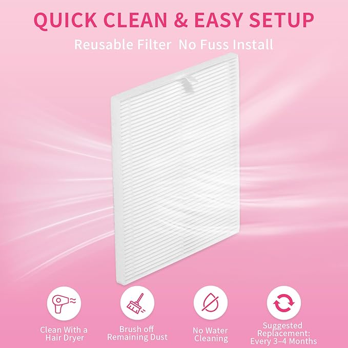 Missshine Nail Dust Collector with Adjustable Suction Power，Mini Vacuum Nail fan Dust Collector With Reusable Filter for Girls-Velvo Beauty