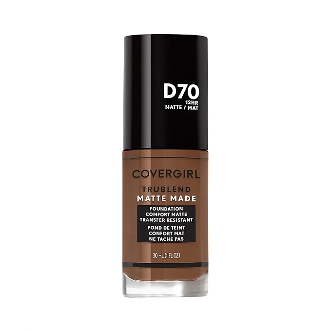 COVERGIRL TruBlend Matte Made Liquid Foundation, Cappuccino , 1 Fl Oz (Pack of 1)-Velvo Beauty