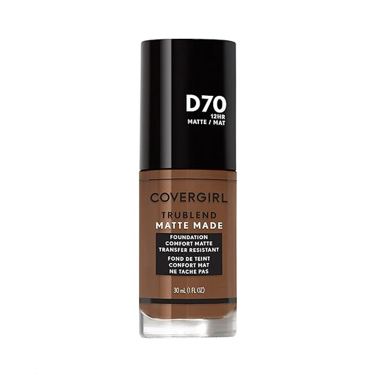 COVERGIRL TruBlend Matte Made Liquid Foundation, Cappuccino , 1 Fl Oz (Pack of 1)-Velvo Beauty