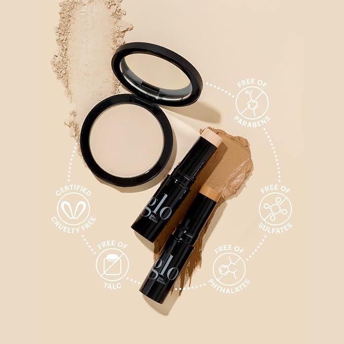 Glo Skin Beauty Luminous Liquid Mineral Foundation Makeup with SPF 18 (Brûlée) - Improves Uneven Skin Tone, Smooths & Corrects Imperfections, Sheer to Medium Coverage, Dewy Finish-Velvo Beauty