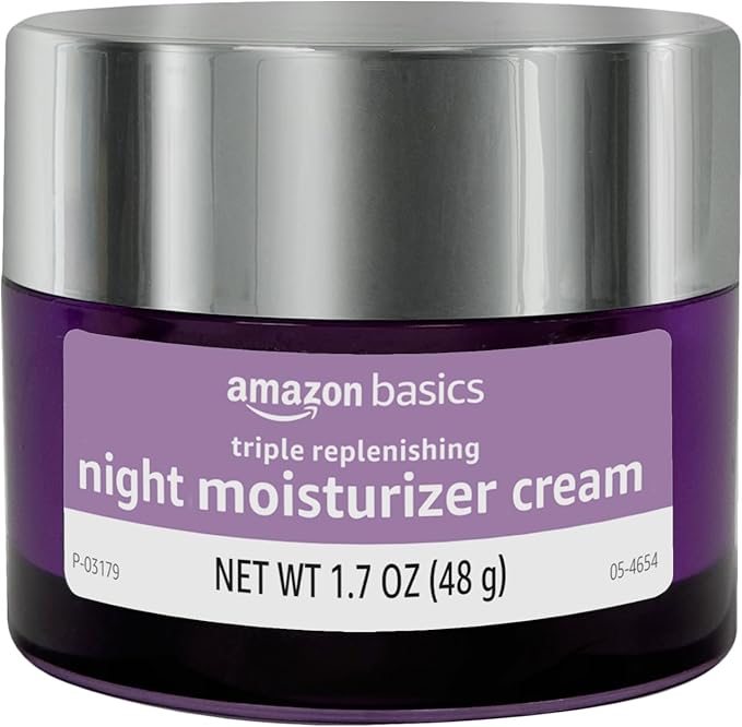 Amazon Basics Triple Replenishing Moisturizer, Night Cream, 1.7 Ounces, 1-Pack-Velvo Beauty