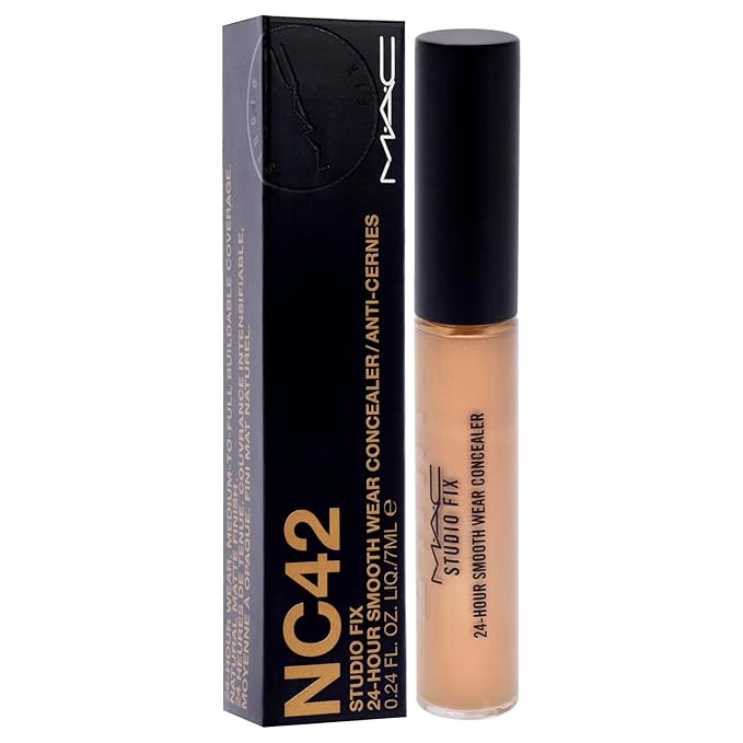 Studio Fix 24 Hour Smooth Wear Concealer - NC42 by MAC for Women - 0.24 oz Concealer-Velvo Beauty