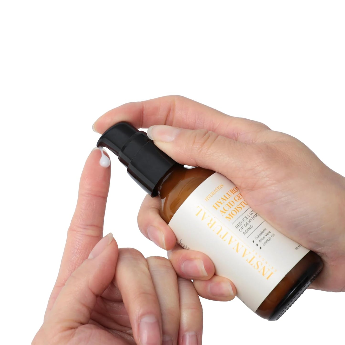 InstaNatural Hyaluronic Acid Gel Moisturizer with Squalane, Aloe Vera & Jojoba Oil | Lightweight Daily Face Cream for Hydrated, Smooth-Looking Skin-Velvo Beauty