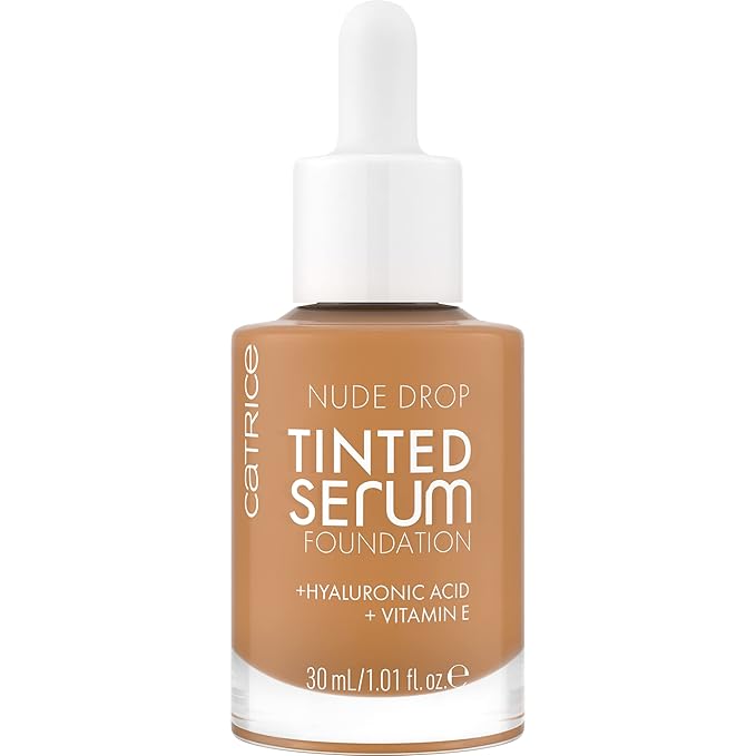 Catrice | Nude Drop Tinted Serum Foundation | Lightweight, Hydrating, Buildable Coverage | Enriched with Hyaluronic Acid & Vitamin E | Vegan & Cruelty Free (075C)-Velvo Beauty