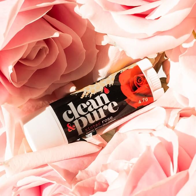 Lip Balm 2-Pack (Tinted Rose) | Manuka Honey Beauty Products | Lip Care Set With 100% All Natural Beeswax and Vitamin E Oil | Flavored Lip Balm for Dry, Chapped Lips-Velvo Beauty