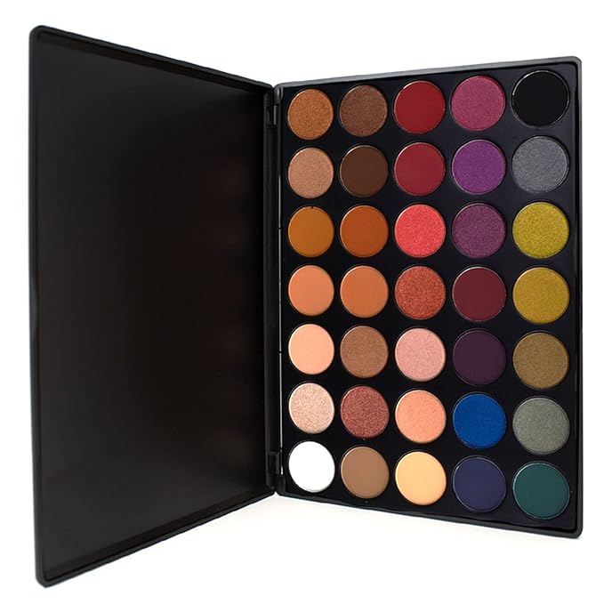 Palladio Ultimate Pro Eyeshadow Palettes, Professional and Personal Use, 35 High Pigmented Powder Colors, Matte, Shimmer, Satin Finishes, Long Lasting (SPRING 2020)-Velvo Beauty