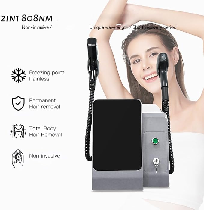 2-in-1 Portable Home Beauty Device, Professional Hair Removal and Comfortable Beauty Machine-Velvo Beauty