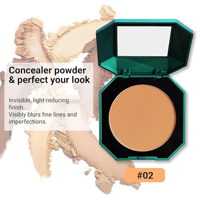 Pressed Matte Face Powder Makeup & Setting Powder for Poreless Wrinkle Blurring Contour Concealer Finishing,Lightweight,High Coverage,Shine Control, N.W 10g (02)-Velvo Beauty