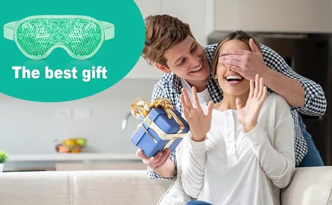 ONLYSKY BEAUTY Cold Eye Mask Cooling Gel Eye-Mask for Dry Eyes, Eye relax and Pressure Release as Gift for women (Green)-Velvo Beauty