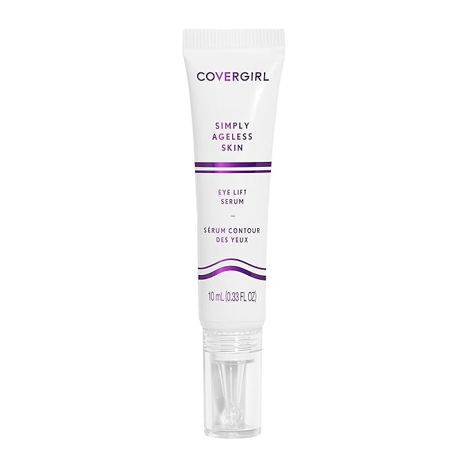 COVERGIRL Simply Ageless Skin Eye Lift Serum, Reduces Wrinkles, 1 Pack, 0.92 Oz ,Serum, Face Serum, Skin Tightening Serum, Anti-Wrinkle Serum, Tighter Skin, Instantly Youthful, Works Well With Makeup-Velvo Beauty