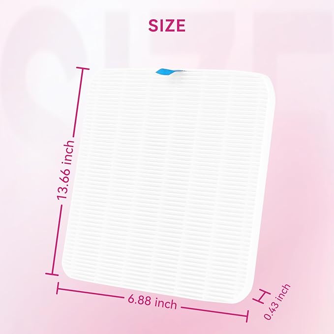 Makartt Nail Dust Collector Filter - Replacement Filter Reusable Dust Filter For Larina Nail Dust Collector Vacuum Fan Dust Nail Tool Attach 99% of Nail Dust Easy to Clean 2 Pack White-Velvo Beauty