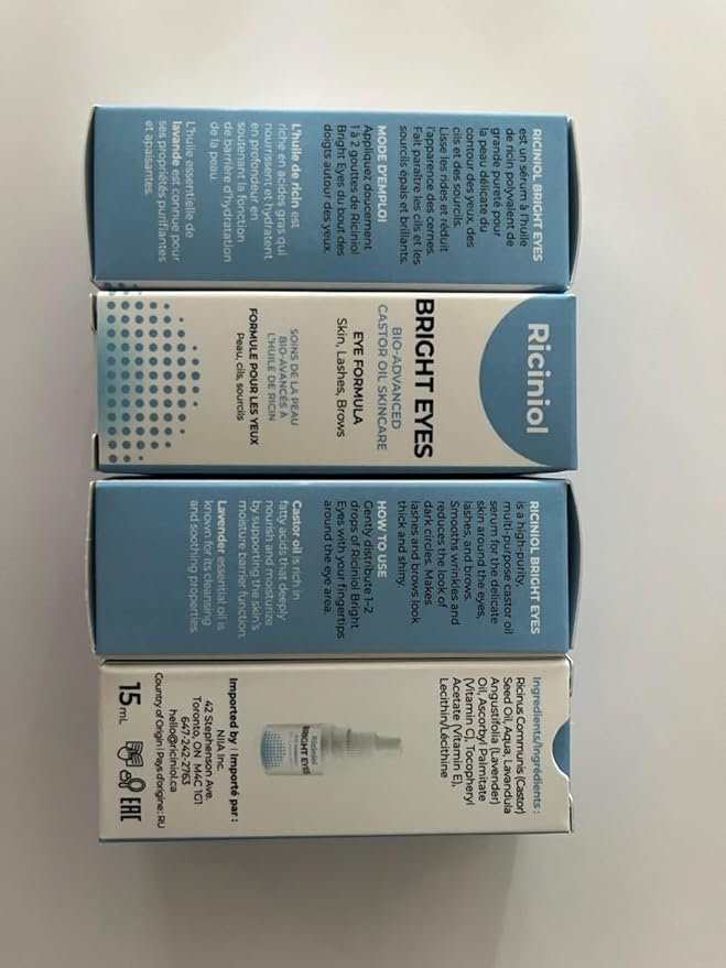 Bright Eyes - Under Eye, Puffy Eyes, and Dark Circle Treatment, Bio-Adnvanced Castor Oil Skin Care Around the Eyes, Enriched with Vitamins C, E and Lavender Essential Oil, 15ml (Pack of 3)-Velvo Beauty