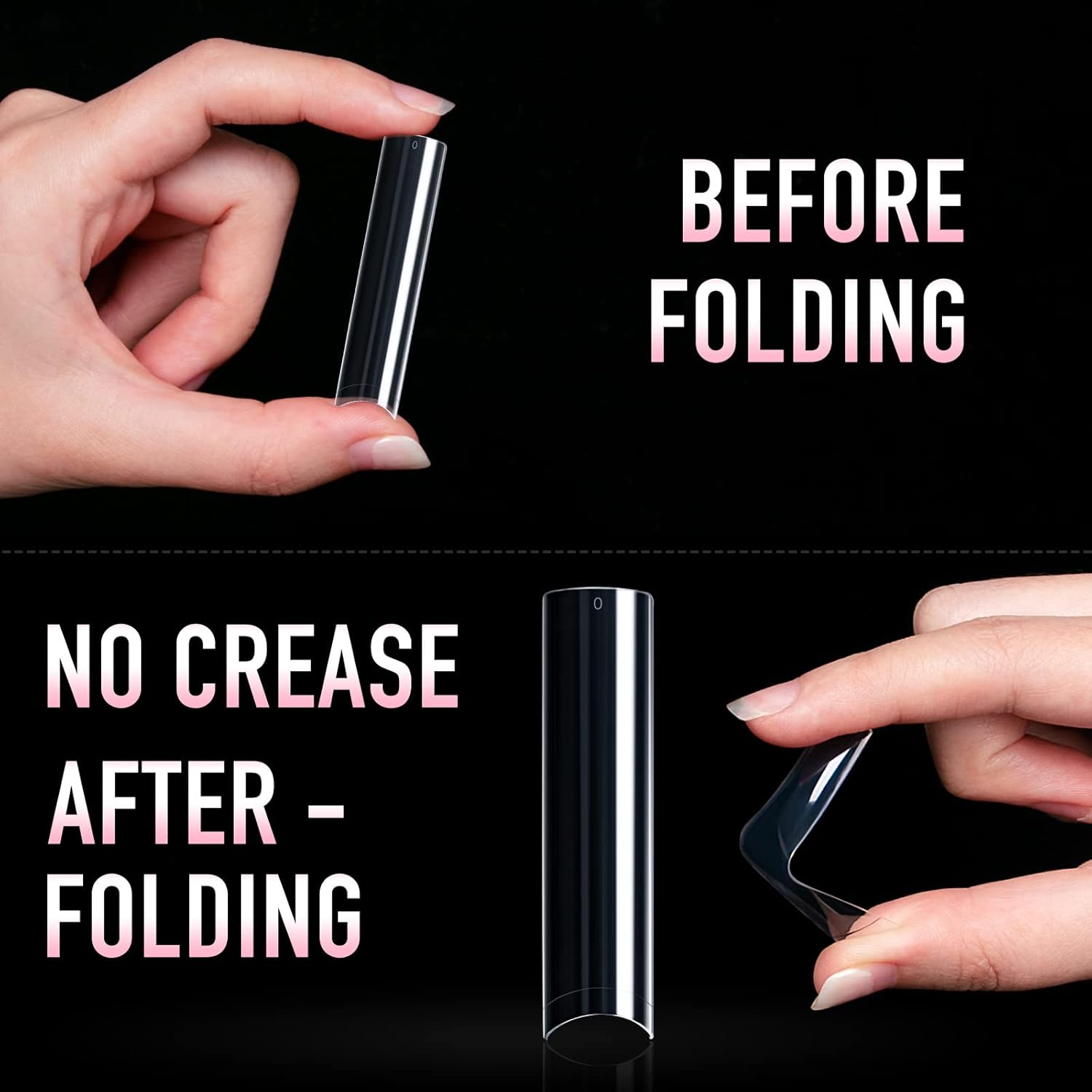 Ranrose 600PCS Clear Extra Long Nail Tips for Acrylic Nails Professional, No C Curve Gel Tips 12 Size XXXL Pre-shaped Half Cover Fake Nail for Press On Nail Extensions-Velvo Beauty