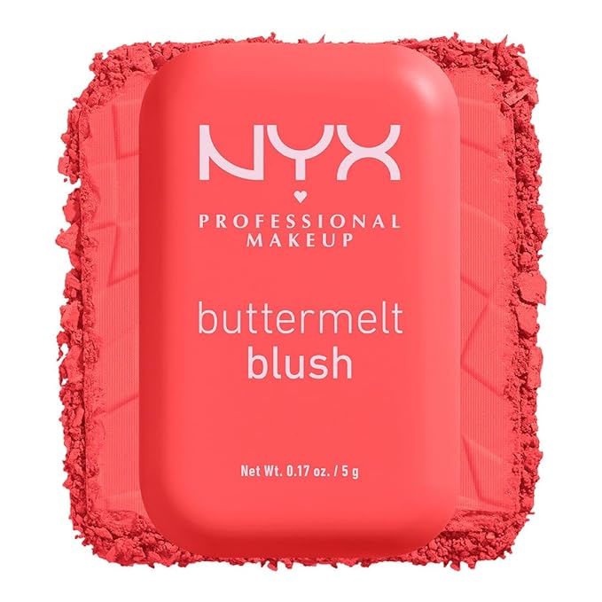 NYX PROFESSIONAL MAKEUP Buttermelt Powder Blush, Fade and Transfer-Resistant Blush, Up to 12HR Make Up Wear, Vegan Formula - Had Butta-Velvo Beauty