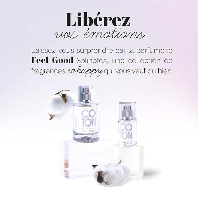 SOLINOTES Cotton Flower Perfume for Women - Eau De Parfum | Delicate Floral and Soothing Scent - Made in France - Vegan - 1.7 fl.oz-Velvo Beauty