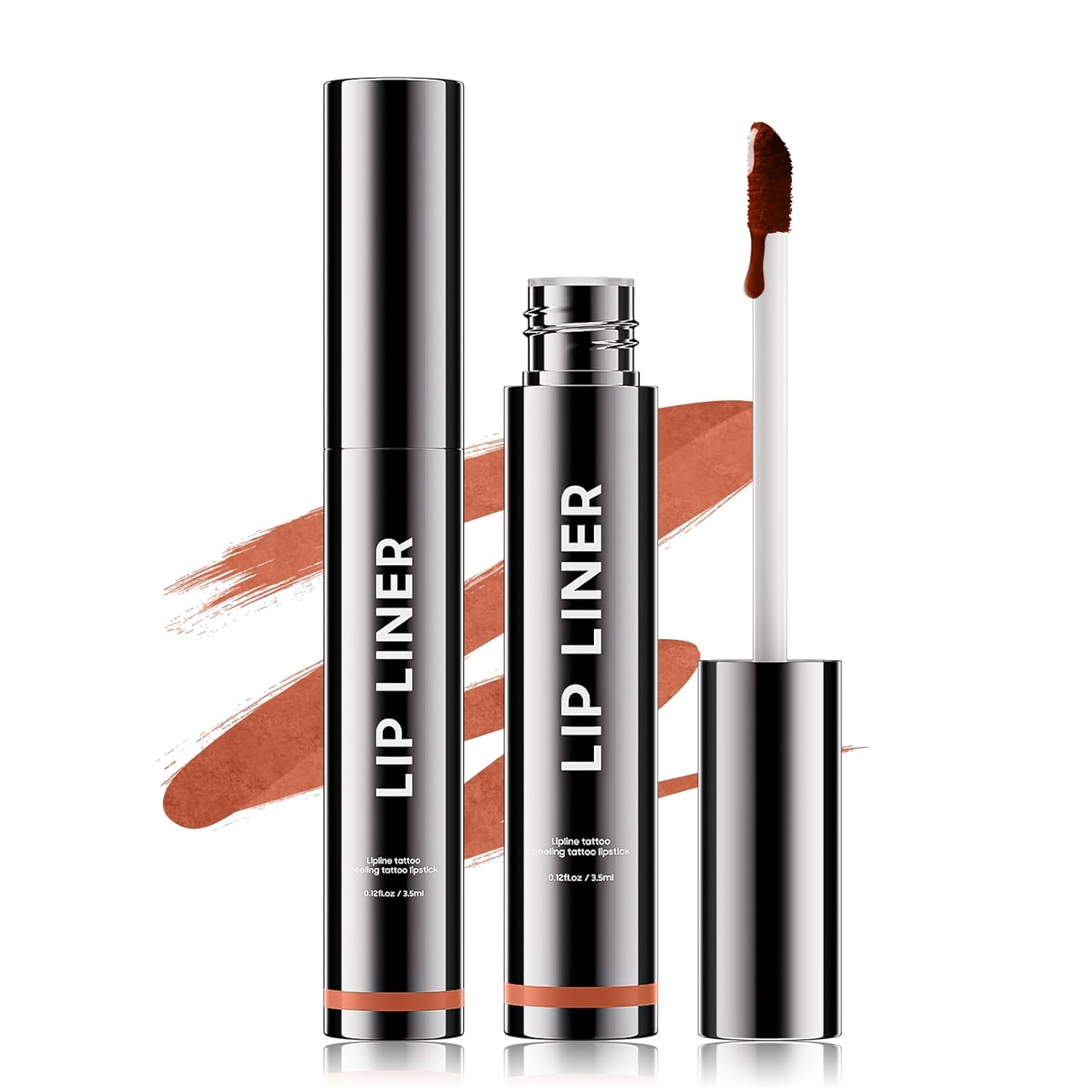 Lip Stain - Long Wear Tattoo Lip Liner, Waterproof & Transfer-proof Peel Off Lip Stain with Matte Finish, Lip Tint For All Skin Types, Great Gifts for Women (Nude)-Velvo Beauty