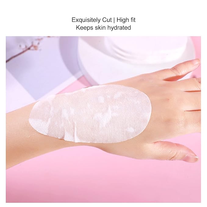 400pcs Disposable Eye Mask Paper, Moisturizing Pure Cotton DIY Sheet for Under Eye Dark Circles, Irritating DIY Eye Supplies-Velvo Beauty