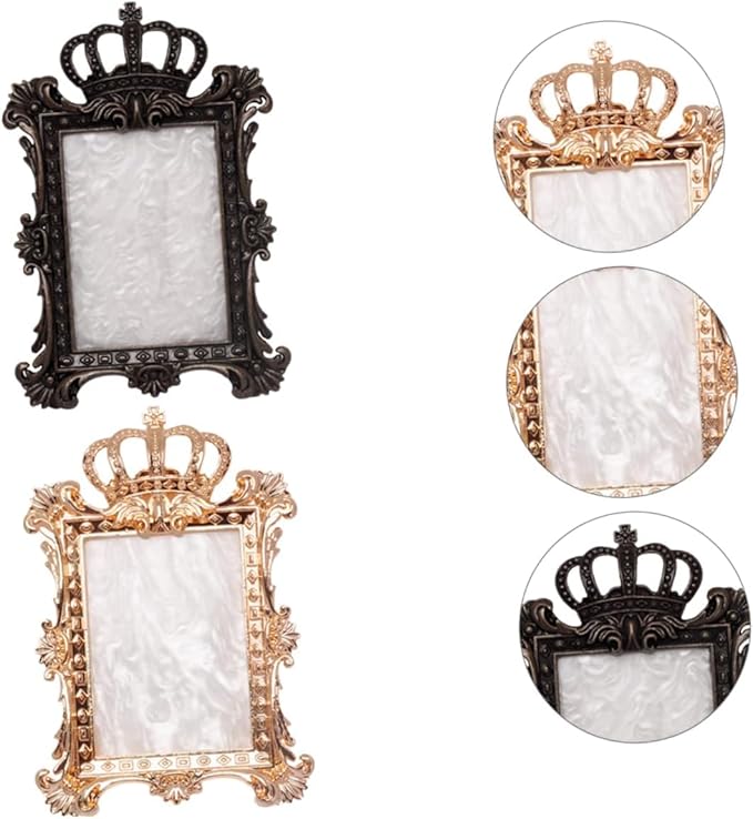 2 Pcs Nail Art Palette, Nail Art Painting Mixed Color Palettes Crown Nail Holder Retro Nail Art Display Board, Nail Art Display Tools Photography Props-Velvo Beauty