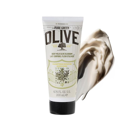 KORRES Olive Body Lotion for Dry Skin Moisturizer Cream with Vitamin E, Aloe and Pure Greek Olive Oil for Body Care, Hydrating & Nourishing for Smooth, Supple Skin,-Velvo Beauty