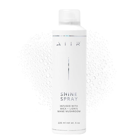 AIIR Shine Spray -Smoothing Spray for Glossy Sleek Hair, Humidity and Frizz Shield Spray, Gloss Spray, Lightweight Spray Coats and Protects Hair, Enhance Shine & Color with Reflect, 6 oz-Velvo Beauty