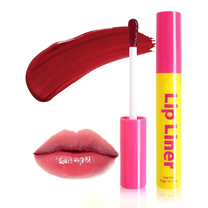 Lip Stain - Lip Stain Peel Off Long-Lasting with Matte Finish Waterproof & Transfer-Proof, Lip Liner Moisturizing & Nourishing Non-Stick Cup Highly Pigmented Color Lip Tint (02 Pink)-Velvo Beauty