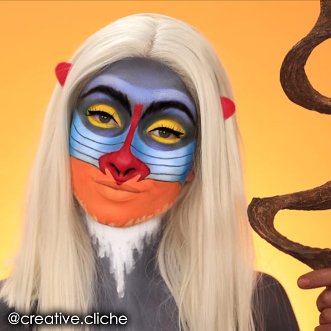 Mehron Makeup Paradise Makeup AQ Refill Size | Stage & Screen, Face & Body Painting, Beauty, Cosplay, and Halloween | Water Activated Face Paint, Body Paint, Cosplay Makeup .25 oz (7 ml) (Orange)-Velvo Beauty