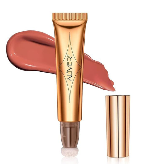 Blush Beauty Wand, Matte Face Blush with Cushion Applicator, Natural Silky Smooth Creamy Liquid Blush Wand, Lightweight Blendable Blush Stick for Cheek, Cruelty-free (Soft Rose)-Velvo Beauty