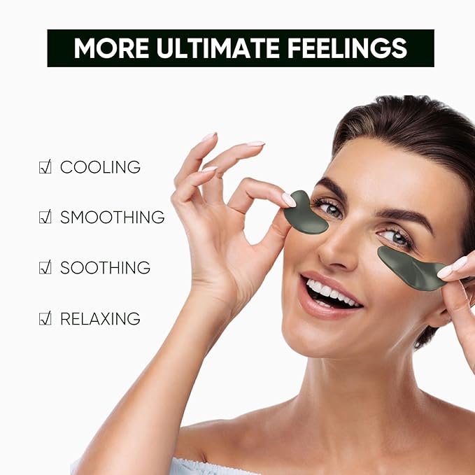 Under Eye Mask Moisturizing Eye Mask Patches,60PCS Eye Treatment Mask Cooling Under Eye Pads for Brightening Repairing and Refreshing Your Skin Under Eye Mask, Beauty Skin Care Gift (black)-Velvo Beauty