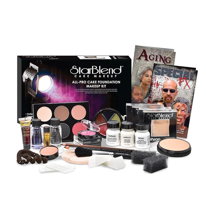 Mehron Makeup All-Pro StarBlend Cake Kit (Medium)-Velvo Beauty