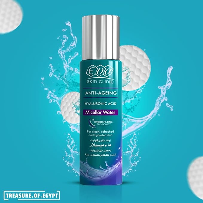 Eva Anti-Aging Skin Clini Hyaluronic Acid Micellar Water Makeup Remover (200 ml / 6.7 oz)-Velvo Beauty