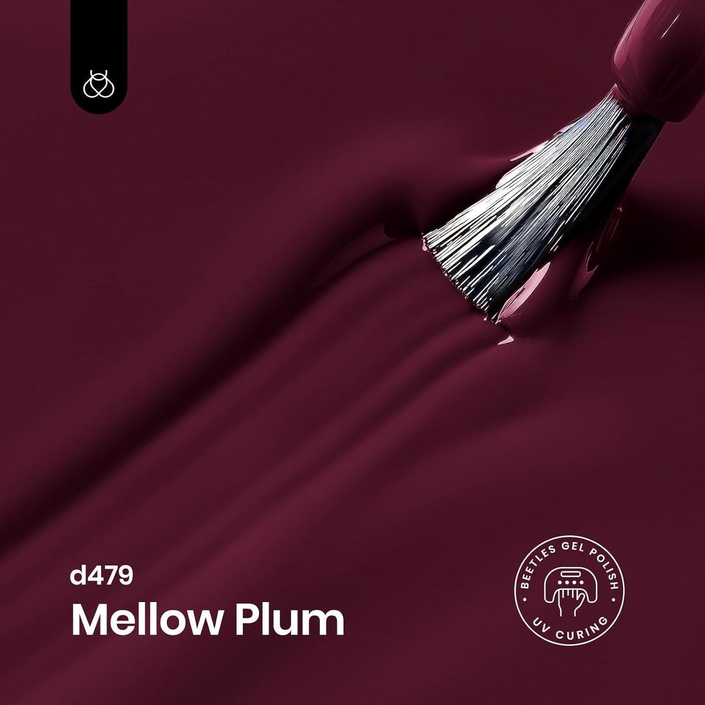 Beetles Dark Red Gel Nail Polish 15 ml Burgundy Red Gel Polish Cherry Wine Purple Color Soak Off LED UV Lamp DIY Art Design Salon Mellow Plum Fall Nail Polish for Women-Velvo Beauty