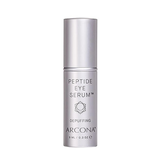 ARCONA Peptide Eye Serum - Coffee Extract Reduces Puffiness, Aloe + Lavender Soothe, Peptides Reduce Fine Lines + Wrinkles .3 oz. Made In The USA-Velvo Beauty